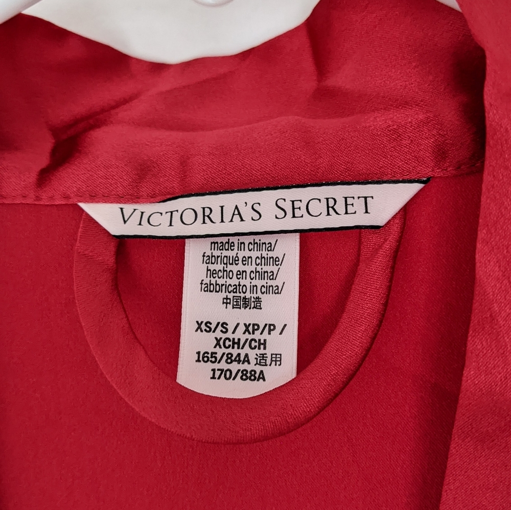 Victoria's Secret Satin Red Robe